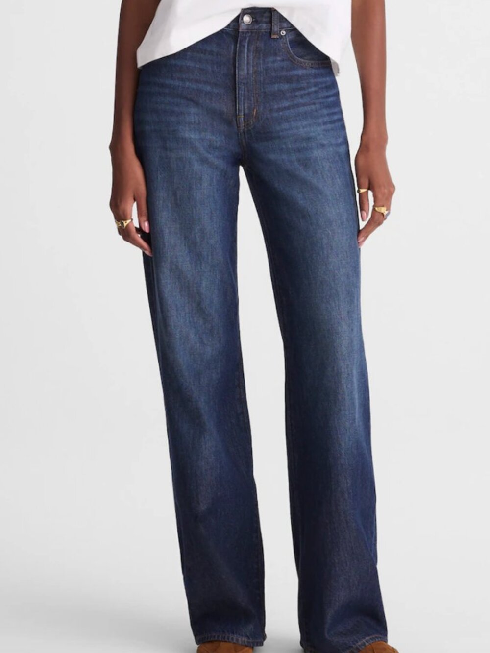 Madewell The Petite Ultimate Wide-Leg Jean in Airy Denim
